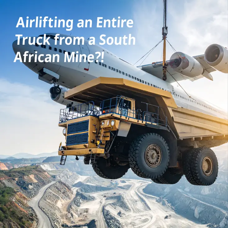 Airlifting an Entire Truck from a South African Mine?!